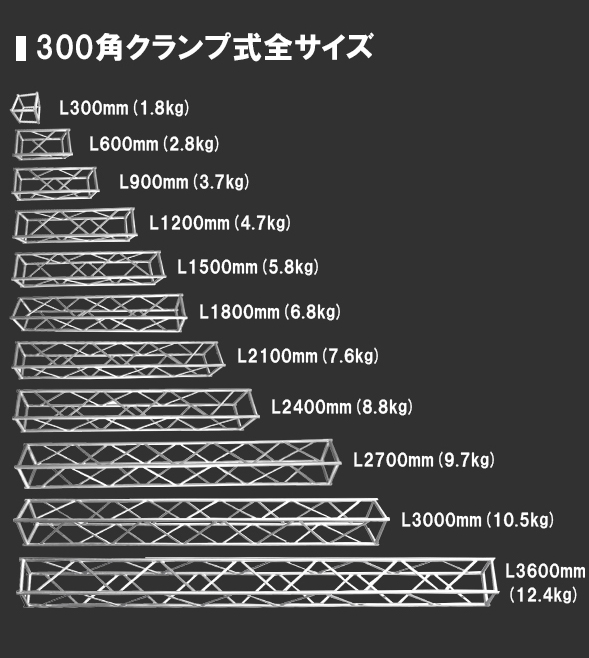 300角クランプ式全サイズ